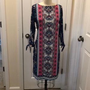 Chicos Medallion Print Shift Dress NWT 0